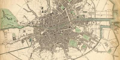 Peta dari Dublin pada tahun 1916